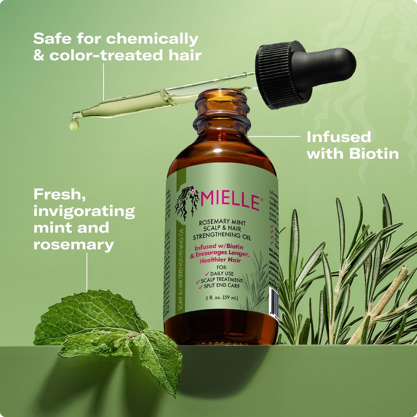 Mielle - Rosemary Mint Scalp & Hair Strengthening Oil