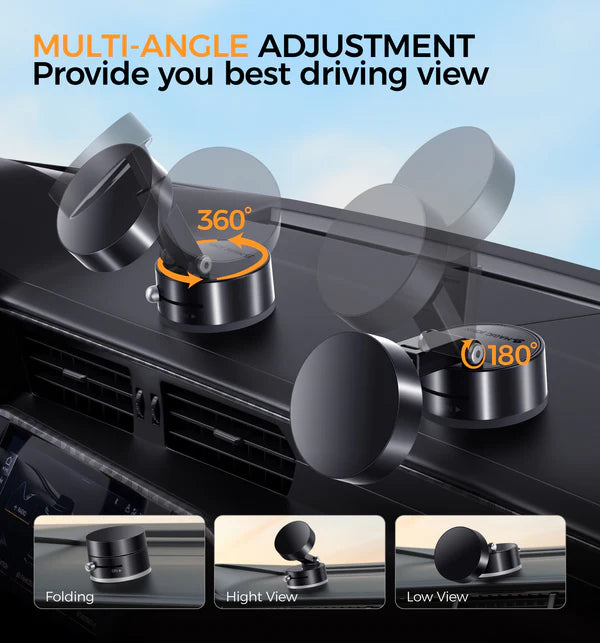 MagGrip™ – Foldable Vacuum-Lock Magnetic Phone Holder