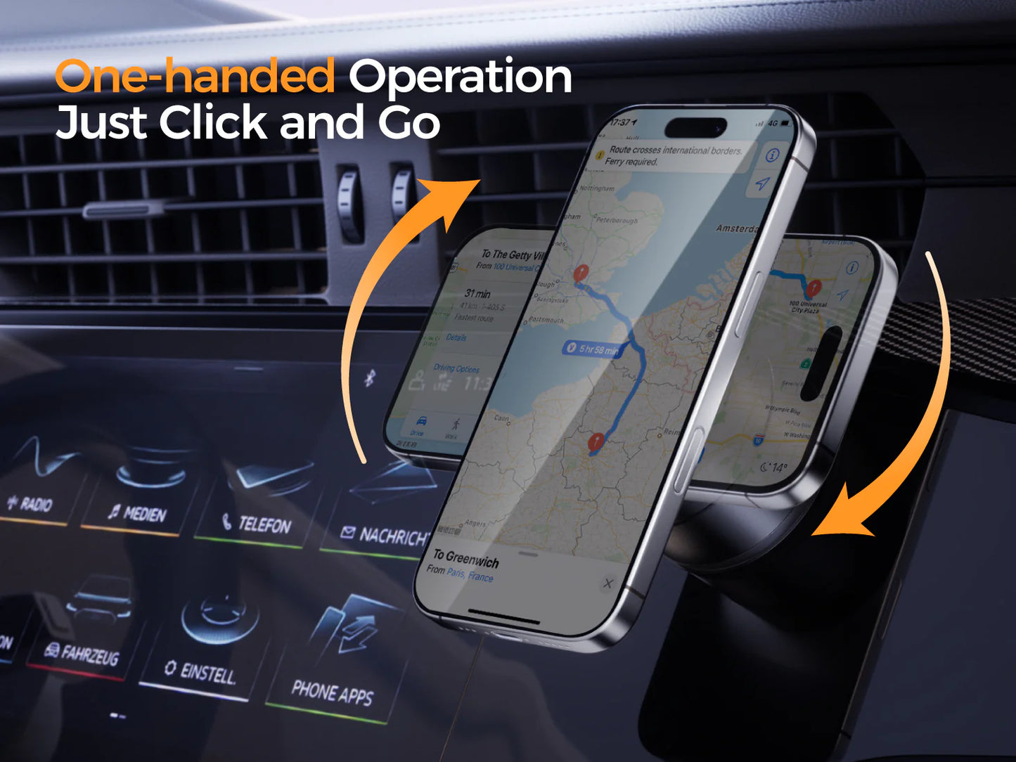 MagGrip™ – Foldable Vacuum-Lock Magnetic Phone Holder