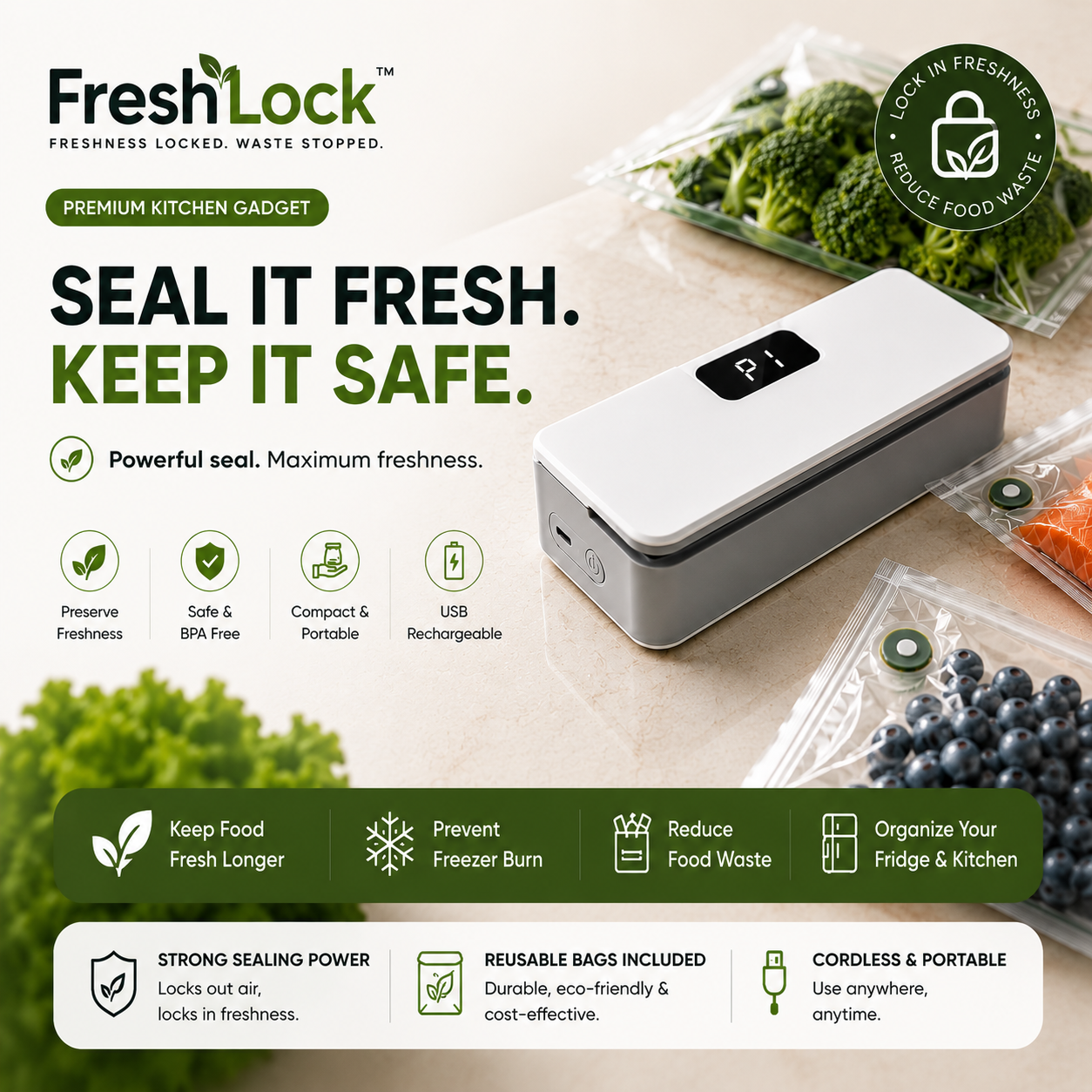 FreshLock™ — clean, memorable, self-explanatory