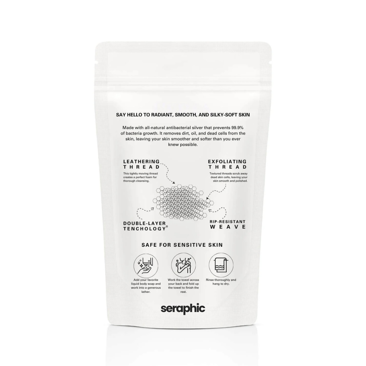 Korean Exfoliating Antibacterial Shower Towel