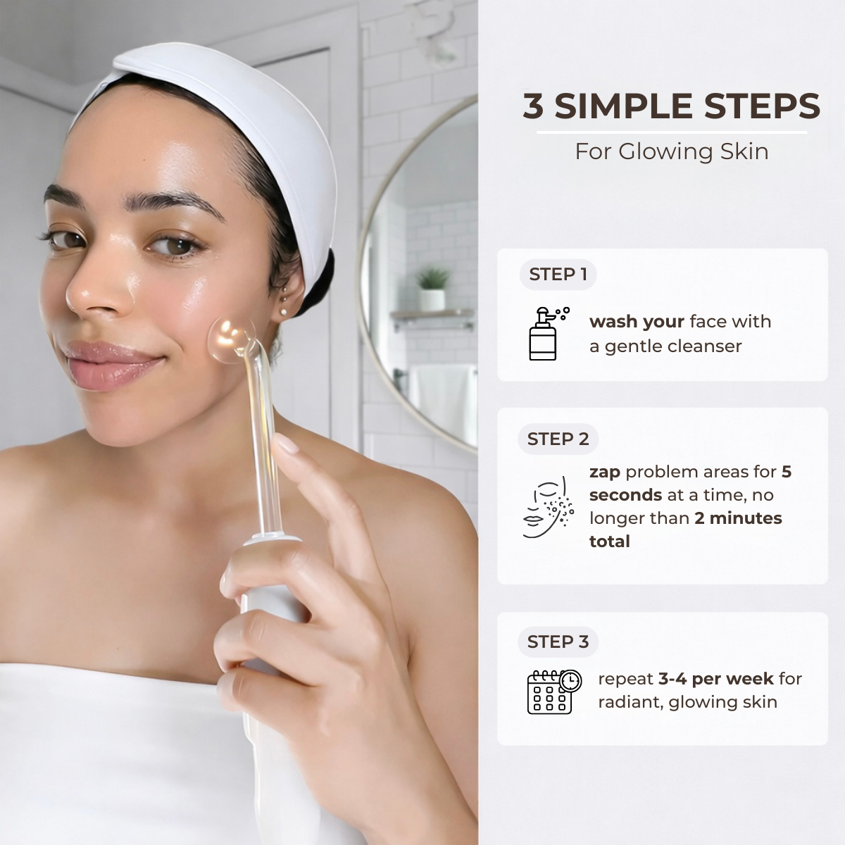 DermaPulse™ High-Frequency Skin Wand