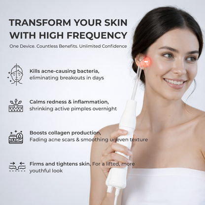 DermaPulse™ High-Frequency Skin Wand