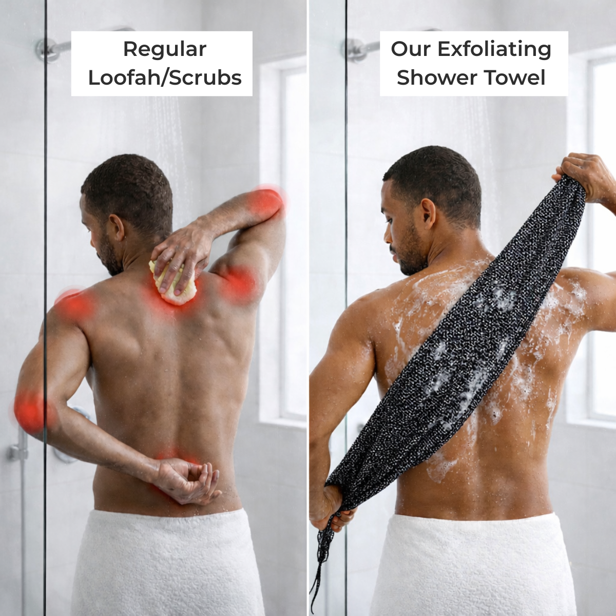 Korean Exfoliating Antibacterial Shower Towel